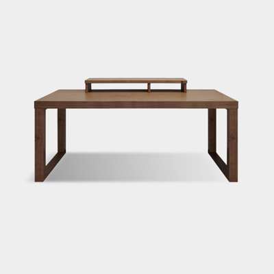 Nut-brown Rectangular Solid Wood Writing desk