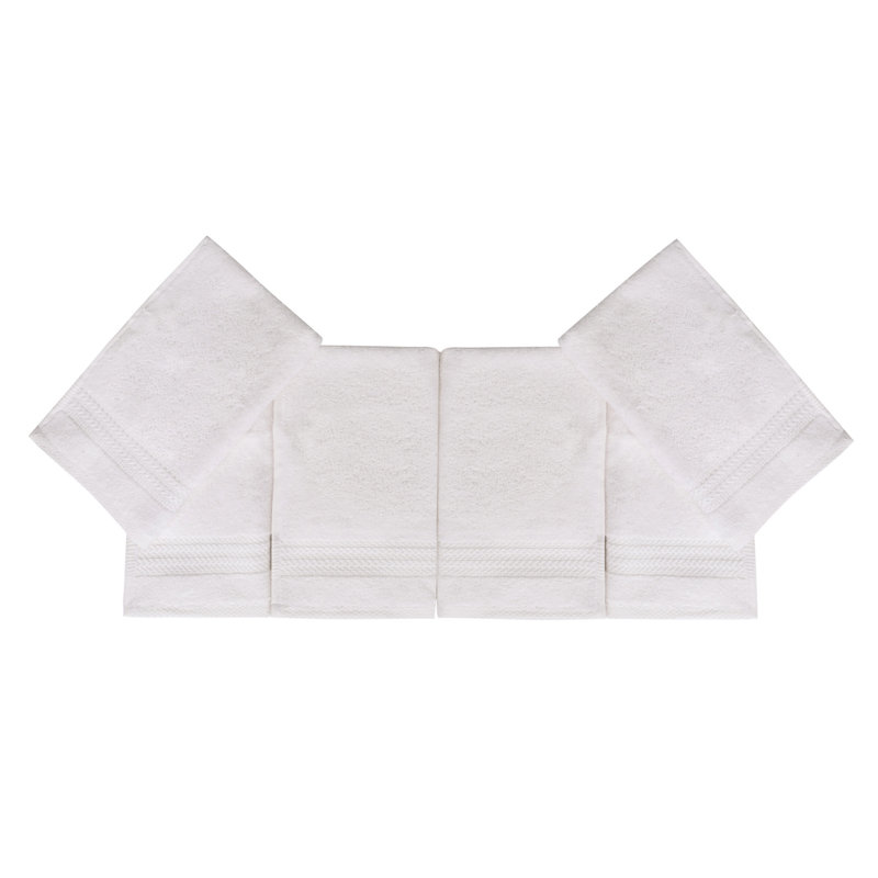 Ensemble de serviettes de toilette de qualité supérieure (6 pièces), 100% coton, 11,8 po x 19,7 po | Ultra-absorbant 500 g / m², lavable en machine à 104 ° F | Couleur blanc doux, idéal pour la maison, le spa et la salle de sport, confort luxueux et durabilité