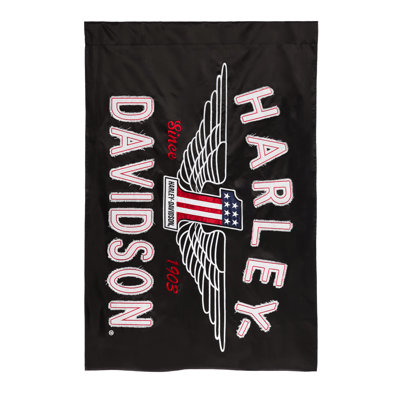 Harley-Davidson® Double Sided 36'' H x 60'' W Polyester House Flag