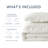 Phoebe Ivory Diamond Quilted Ruffle Edge 3-Piece Full/Queen Comforter Set-293093509-293093505