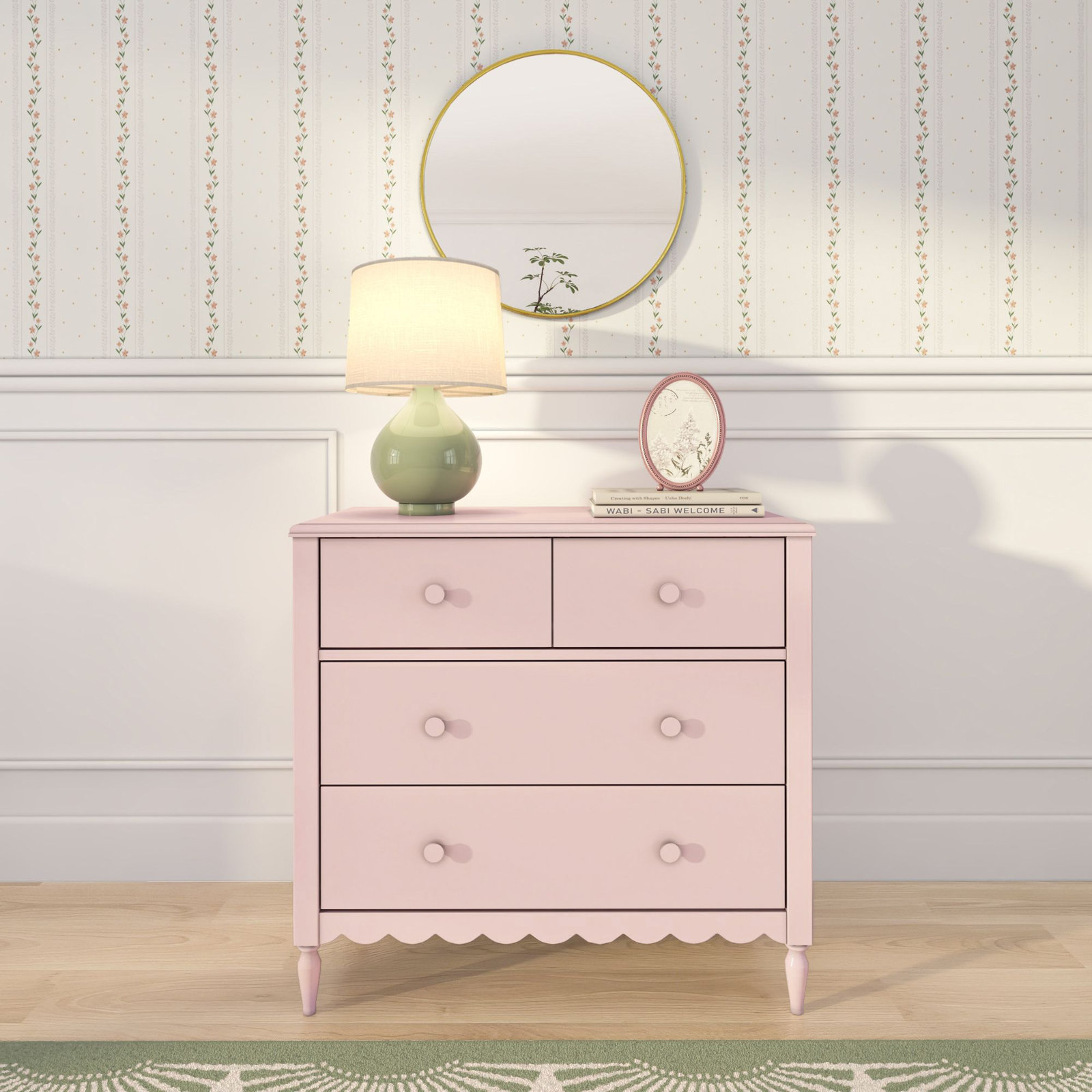 4-Drawer Dresser, Blossom Pink