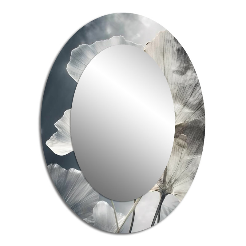 Tropical Palm Art For Ginkgo Art III - Miroir mural tropical, 40 po x 30 po