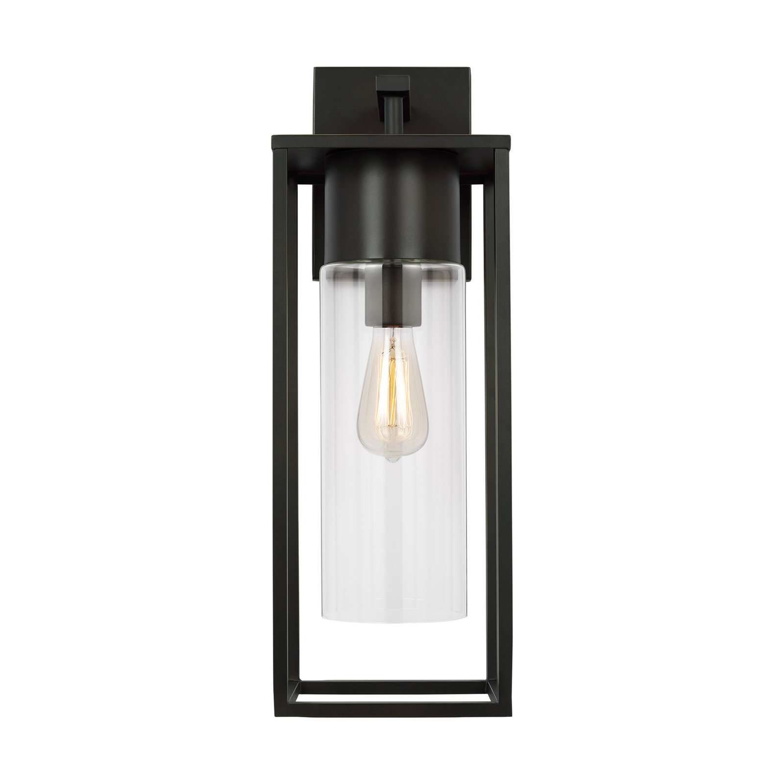 Kota Single Light Outdoor Wall Light, Antique Bronze, 23" H x 8" W x 8" D