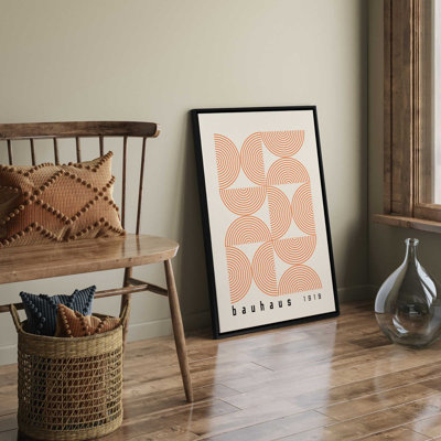 «Orange Bauhaus Composition», reproduction sur toile 