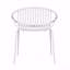 Ensemble de 2 chaises de patio d'extérieur empilables avec un design respirant, un style moderne et simple, des pieds en métal et un dossier en plastique-228860062