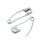 Dritz 1-1/16" Curved Safety Pins with Reusable Storage Box, 300 Count