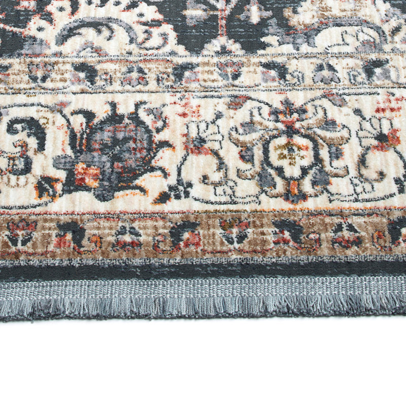 Tapis oriental transitionnel à poils courts 5 pi 3 po x 7 pi 3 po