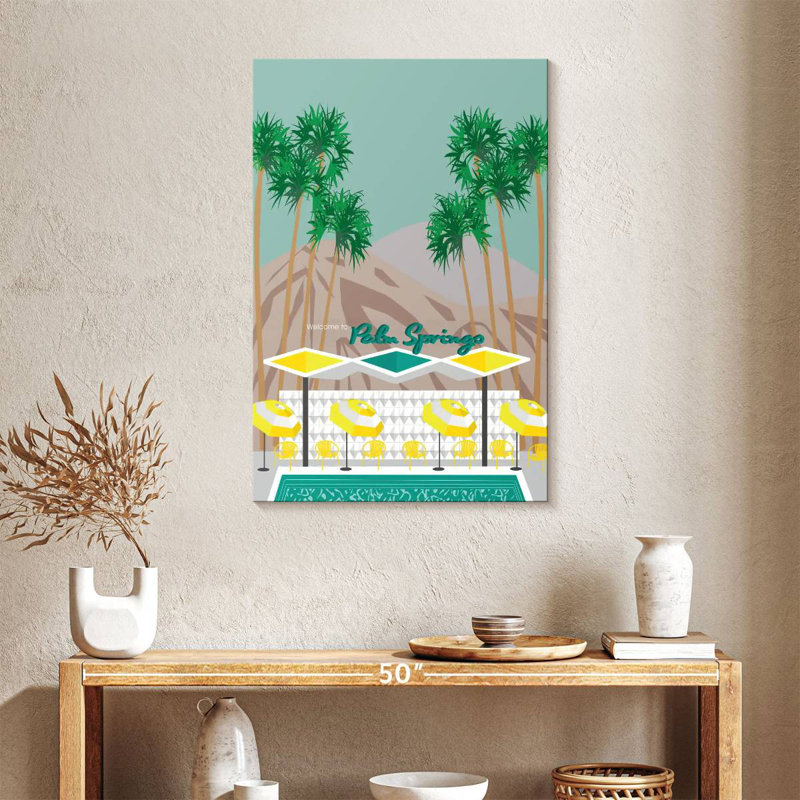 Aime Palm Springs Pool, 24" H x 16" W