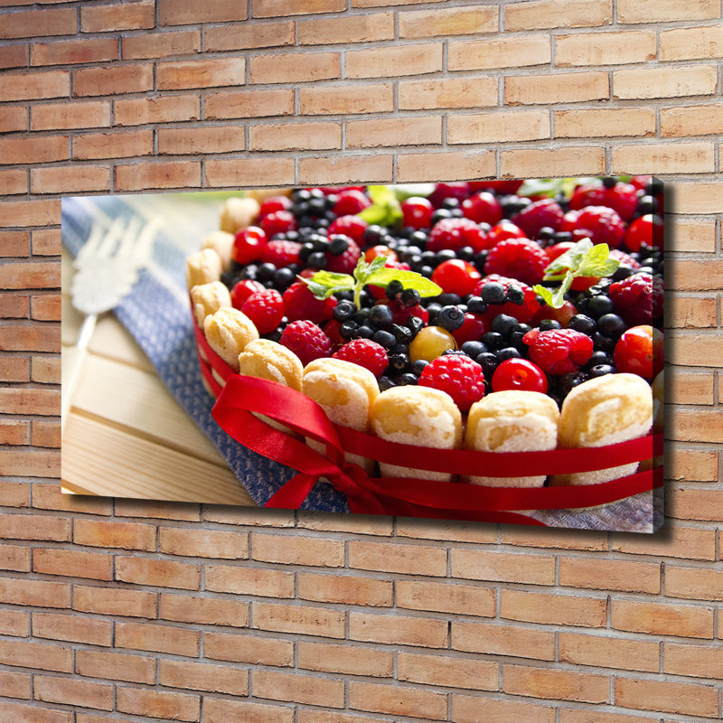 Forest Fruit Cake - Wrapped Canvas Print