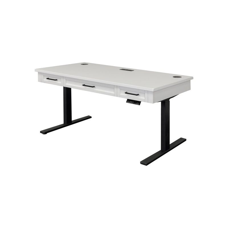 Bureau rectangulaire réglable en hauteur Elsadig