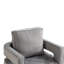 Fauteuil d'appoint pivotant - Fauteuil d'appoint moderne avec coussin, fauteuil d'appoint en velours avec bouton capitonné pour le salon, la chambre à coucher, le bureau