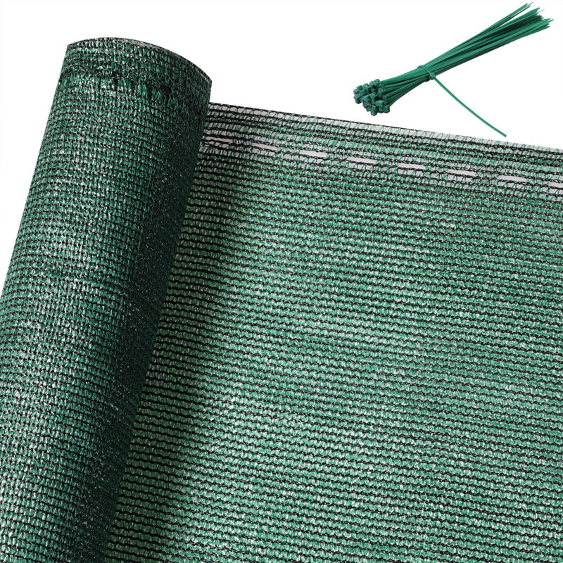 Balcony privacy screen, 1.0 x 10m, anthracite, 120cm H x 1000cm W x 1cm D, Green