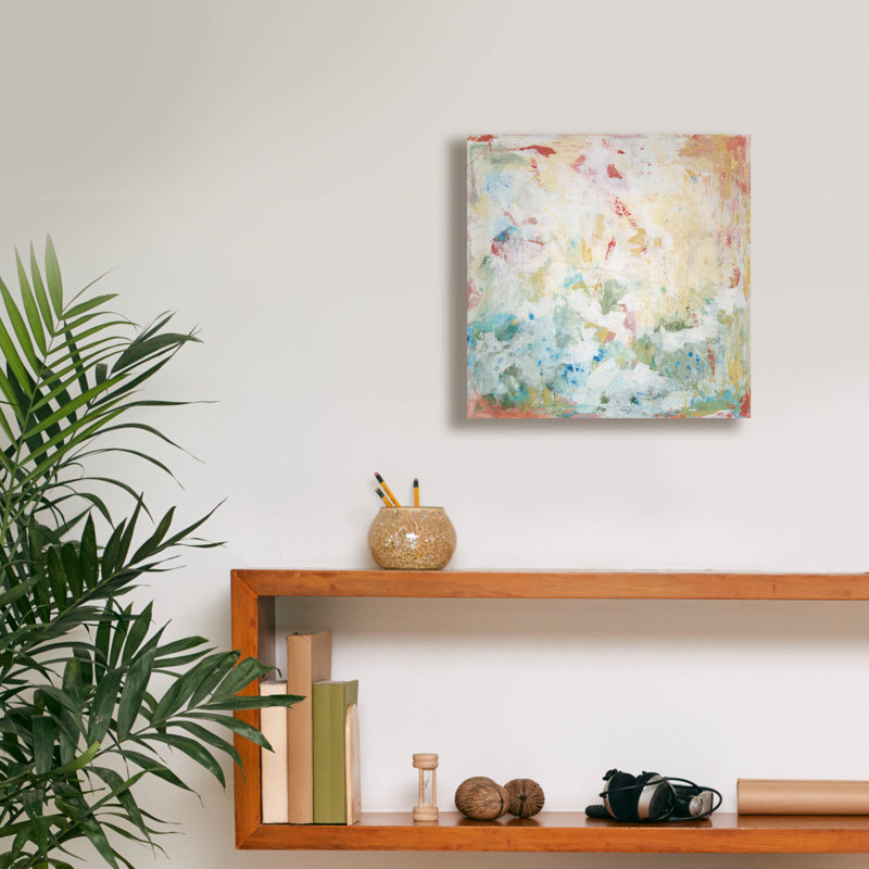 «Happy Birthday» par Jodi Major, art mural sur toile, 18 po x 18 po, H 12 po x l 12 po x P 0,75 po