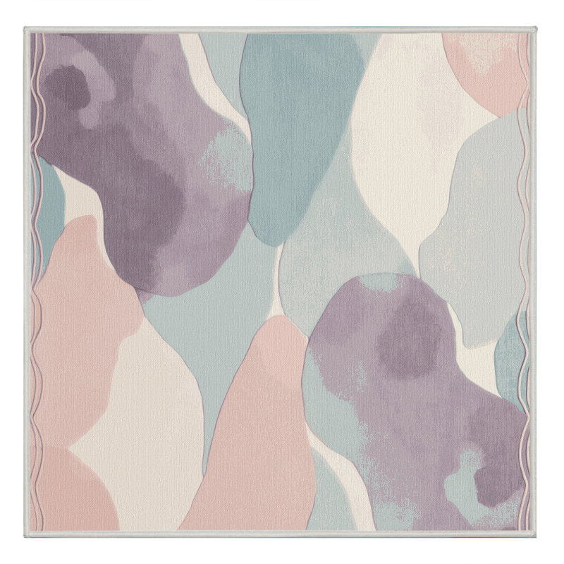 Lilac Glow Rug, Square 3'