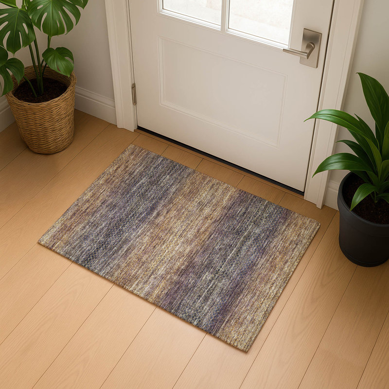 Premium Machine Washable Ariel Geometric Rug, Rectangle 1'8" x 2'6"