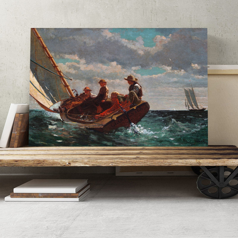 Winslow Homer - Wrapped Canvas Painting, 50cm H x 76cm W