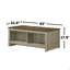 Table basse l 43 po avec tablettes ouvertes à l'avant
