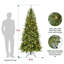 Arbre de Noël complet en PVC pré-éclairé, lumières DEL et base en métal-2022373178