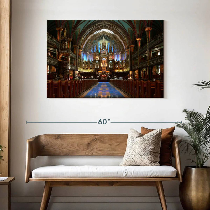 Adella Inside Notre Dame Basilica, 30" H x 45" W