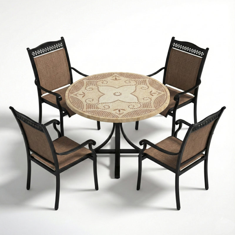 4 - Person Patio Dining Set with ROUND Table