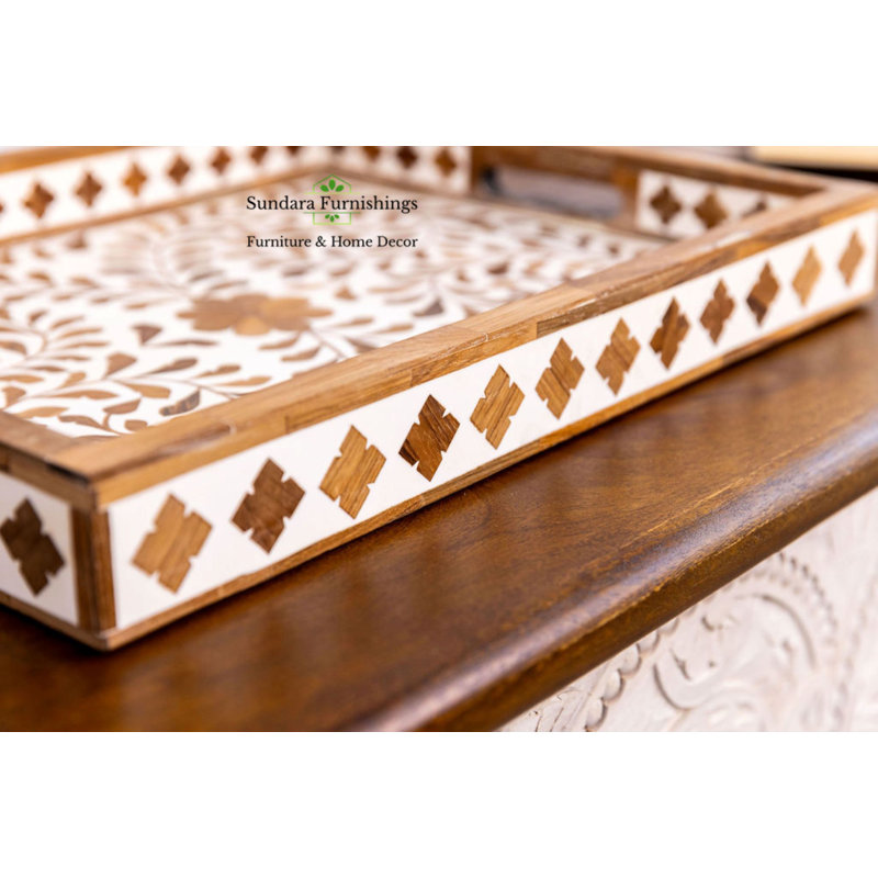 Plateau en bois, Brun