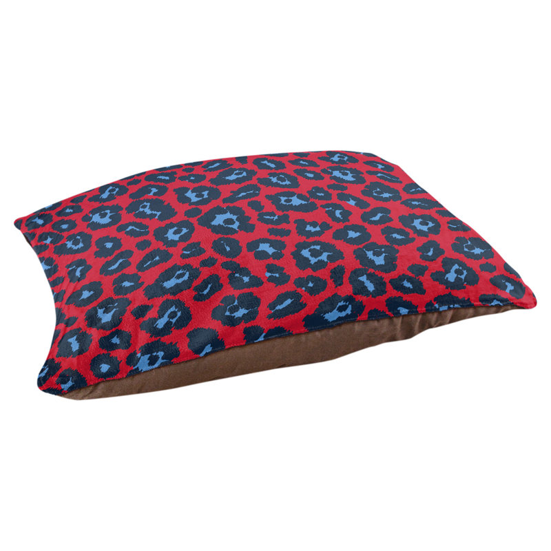 Coussin pour chien Baltimore Football, Grand (l 30 po x P 40 po x H 5 po), Rouge / bleu / bleu marine