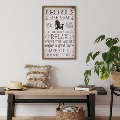Porch Rules Whitewash
