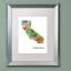 « california state map-1 », impression encadrée encadrée-17983263-19302498