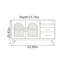 Buffet de rangement moderne en bois massif minimaliste-1993668379