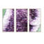 Pierres précieuses mauves - 3 pièces, impression sur toile-1389201367-1389201366