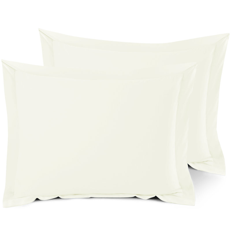 Taie décorative 100% polyester , Blanc cassé, 20 po x 36 po