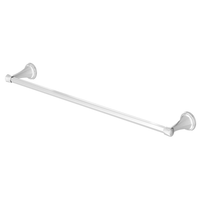 Fitzgerald 26" Wall Mounted Towel Bar, Polished Chrome