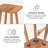 Bartholomeo 22" Solid Wood End Table-853973131
