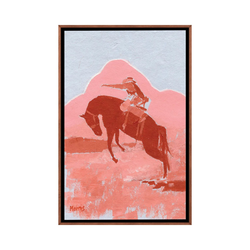 «Ride 'Em Blue Skies», reproduction d'art sur toile encadrée, 26" x 18", Framed Canvas, Brown