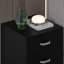 Lycinda 3 Drawer Chest Of Drawers - Matt Finish, Scratch Resistant, Brushed Chrome Metal Handles-1324373764