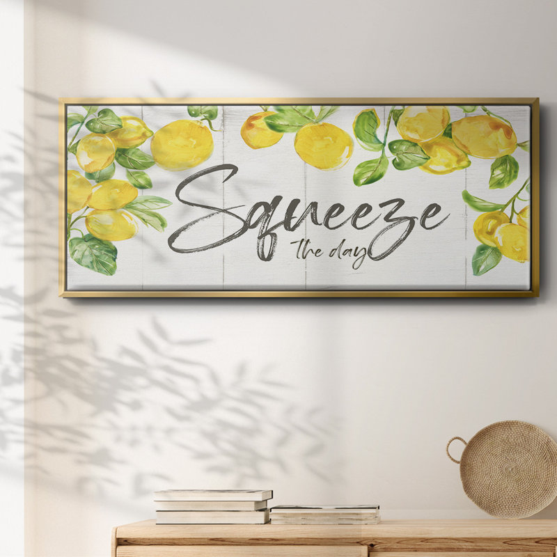 Lemon Squeeze - toile encadrée, H 20 po x l 50 po
