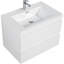 Meuble-lavabo mural 30 po avec lavabo, meuble-lavabo mural moderne avec lavabo à surface solide et tiroirs à fermeture en douceur