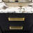Coventry Collection Pull Backplate - 8-13/16" Center to Center Cabinet Pull Brushed Golden Brass - Transitional Hardware for Drawers & Cabinets-62642569-110472301