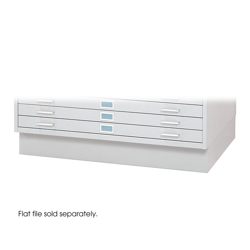 Base de classeur - BASE SEULEMENT, Blanc, Base basse fermée, Pour feuilles de 24 po x 36 po