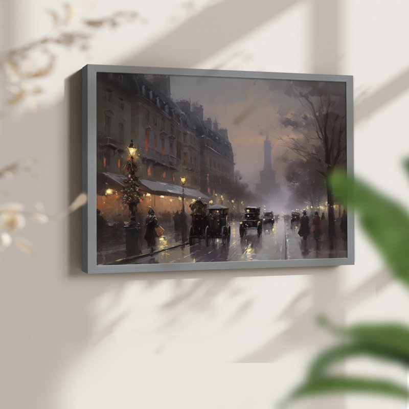 «Chirstmas Art» - CECL XXVII - Reproduction encadrée - Restickable, H 11 po x l 14 po, Gris