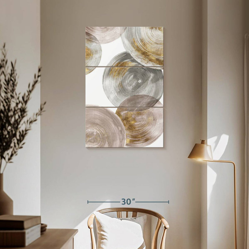 Avery Spiral Rings III, 57" H x 36" W