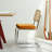 Tristen Rattan and Fabric Upholstered Dining Chairs-124083191-124083190