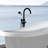 Matte Black Bathtub Faucet With Hand Shower - Metal, Build Enhancement, Bathroom In , Perfection