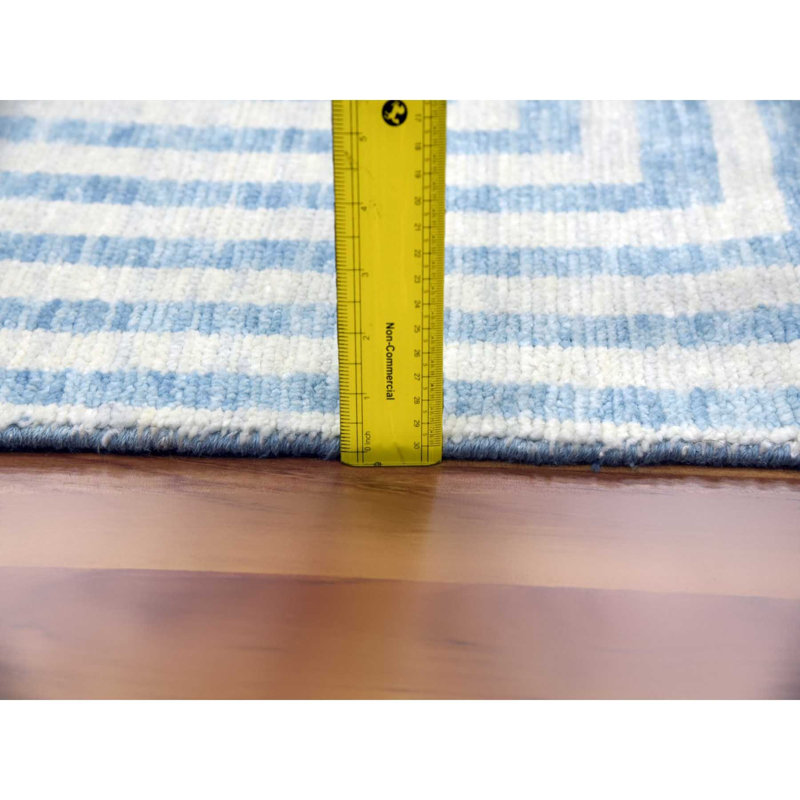 Velie One-of-a-Kind Rectangle 9'0" X 12'0" New Age Area Rug in Blue