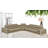 Upholstered Curved Sectional Symmetrical