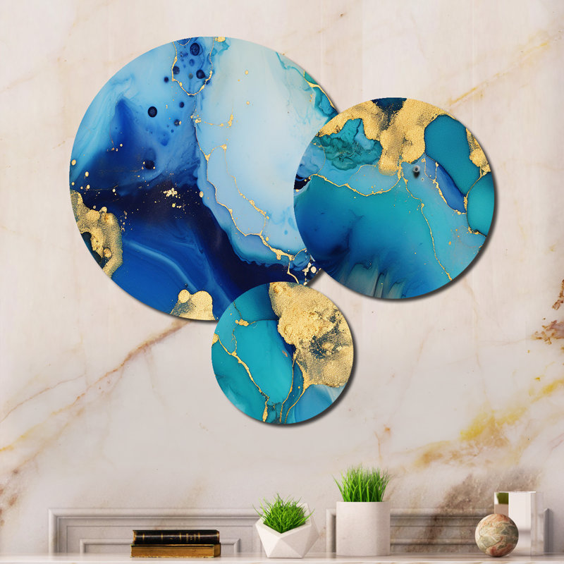 Abstract Wall Decor on Metal