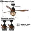 Batts 52'' Ceiling Fan with Light Kit