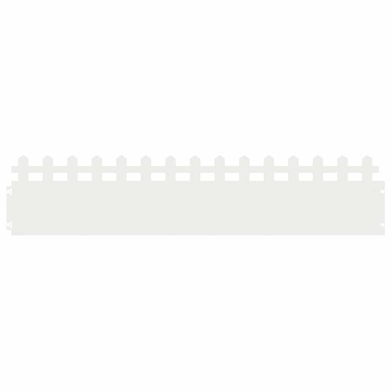 22cm H x 103cm W Steel Hardware, White