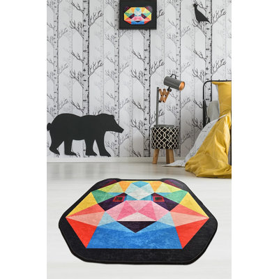 Armonia Washable Area Rug – Soft Non-slip Carpet For Living Room, Bathroom & Kitchen Decor 55"