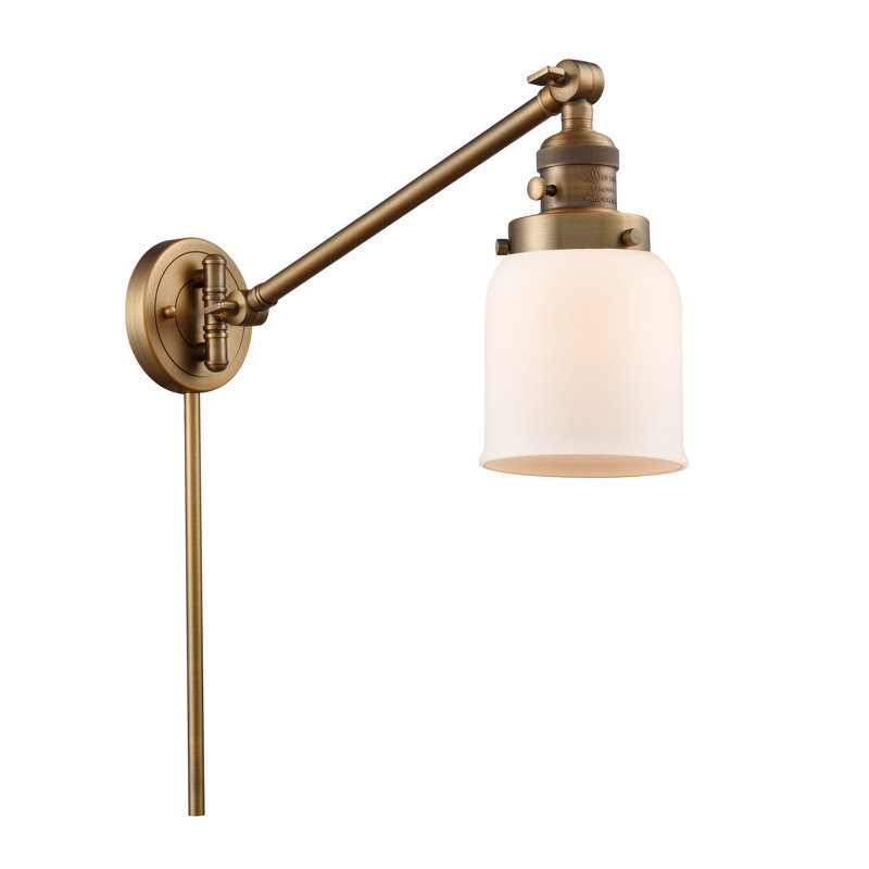 Bras pivotant à 1 lumière réglable à intensité variable Lavallée, Bronze huilé, Ampoule DEL rétro de 3,5 watts